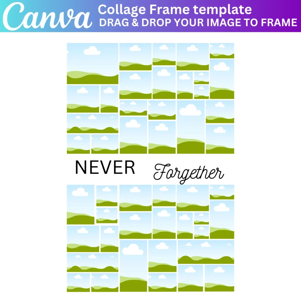 Funeral Photo Collage Sign Set Templates, Memorial Poster Size, Celebration of Life, In Loving Memory, Funeral Welcome Sign Template