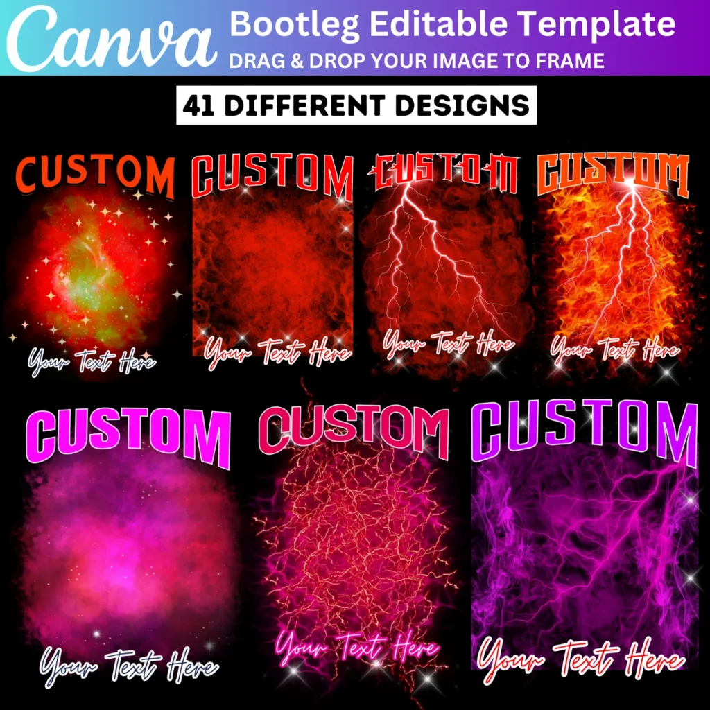 41 Custom Bootleg Rap Tee Canva Editable Template, Custom Bootleg Shirt, Custom Photo Birthday Concert Shirt, Custom Sublimation Design